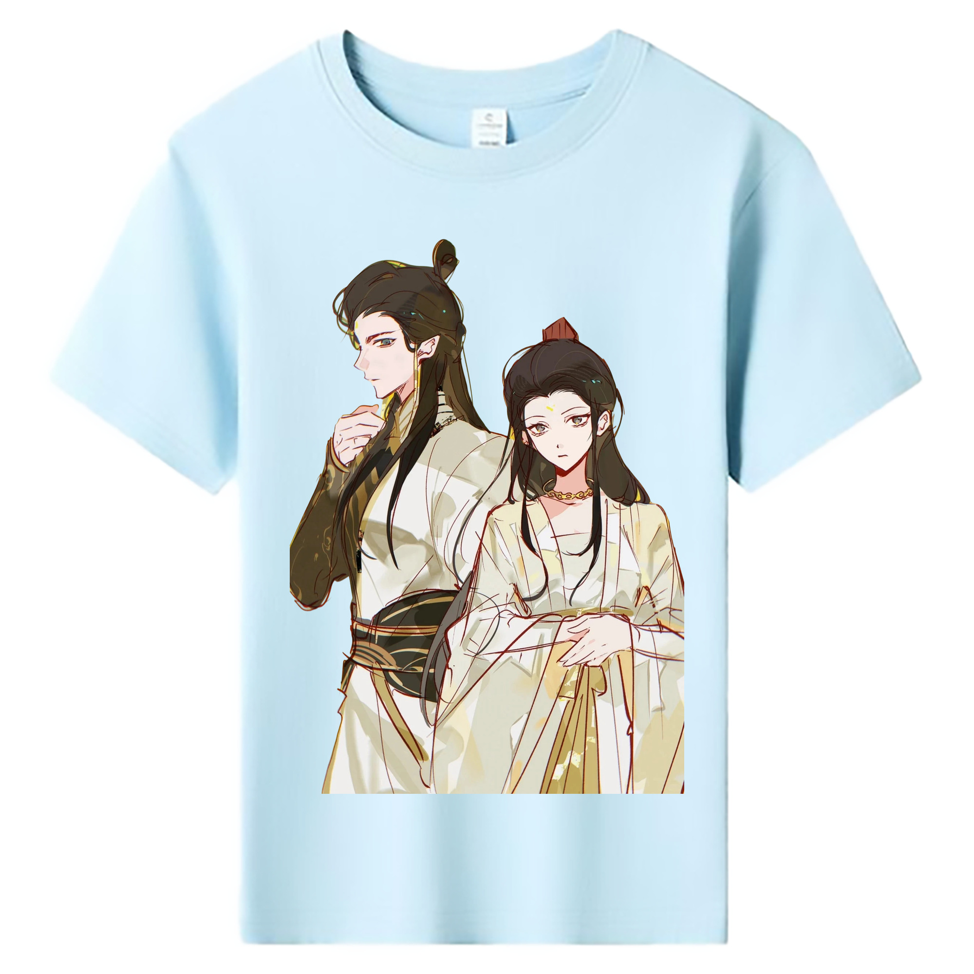 （画像用） Ne Zha 2 ナタ 魔童の大暴れ 綿100％キッズTシャツ（フロントプリント）